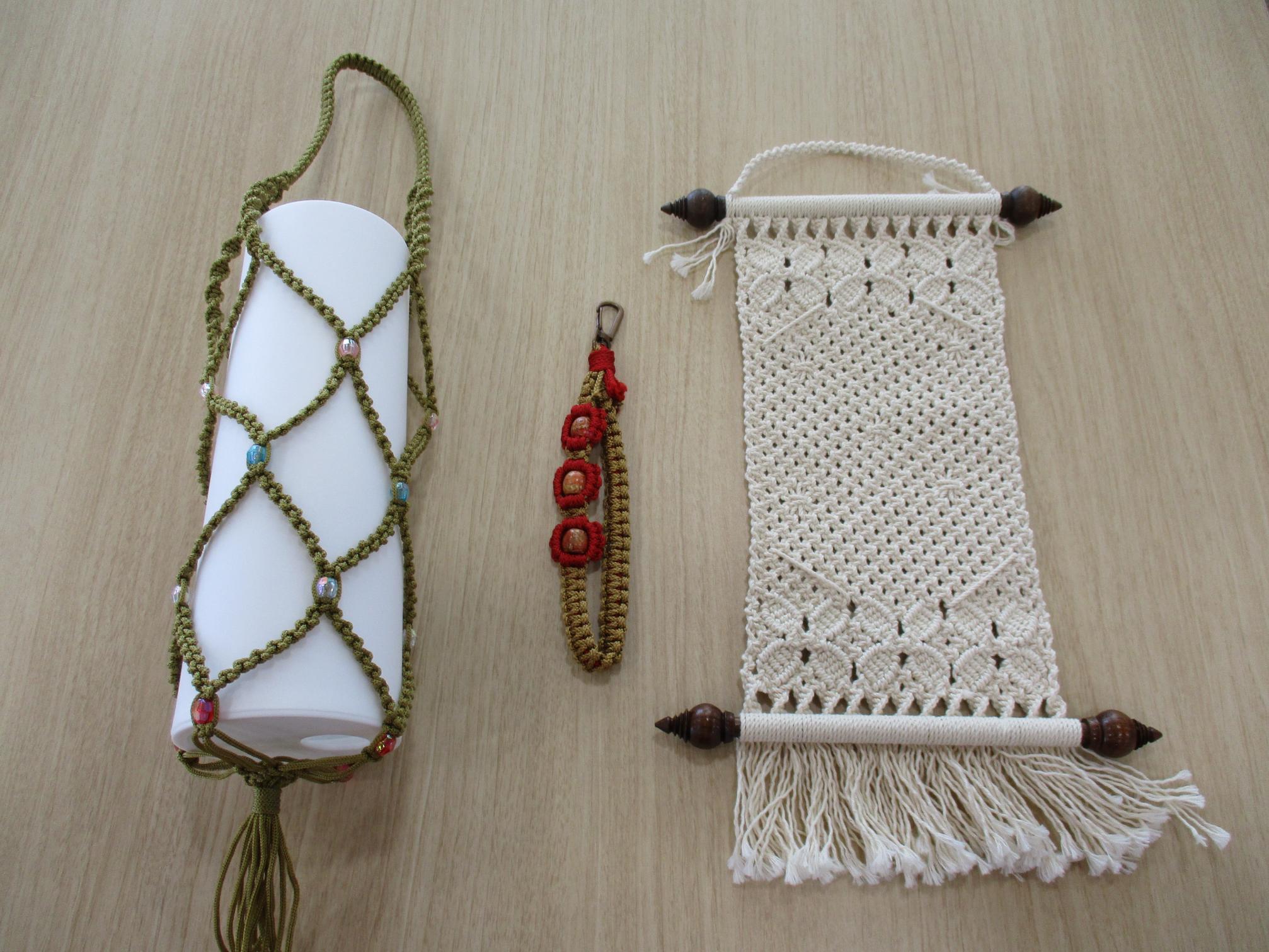 マクラメ編み写真